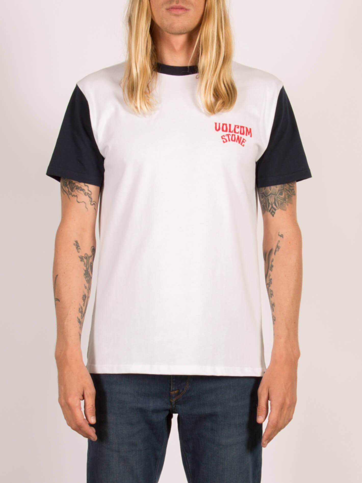 Washer Kurzarm-T-Shirt - Marineblau