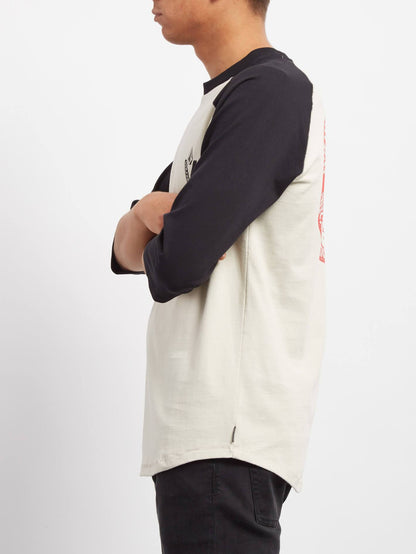 Cutout 3/4 T-shirt - Black