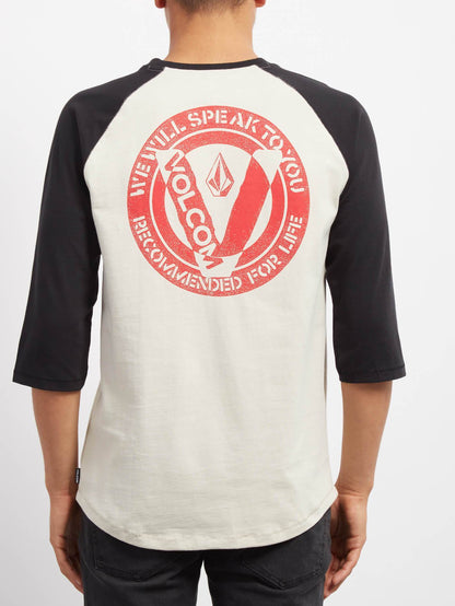 Cutout 3/4 T-shirt - Black