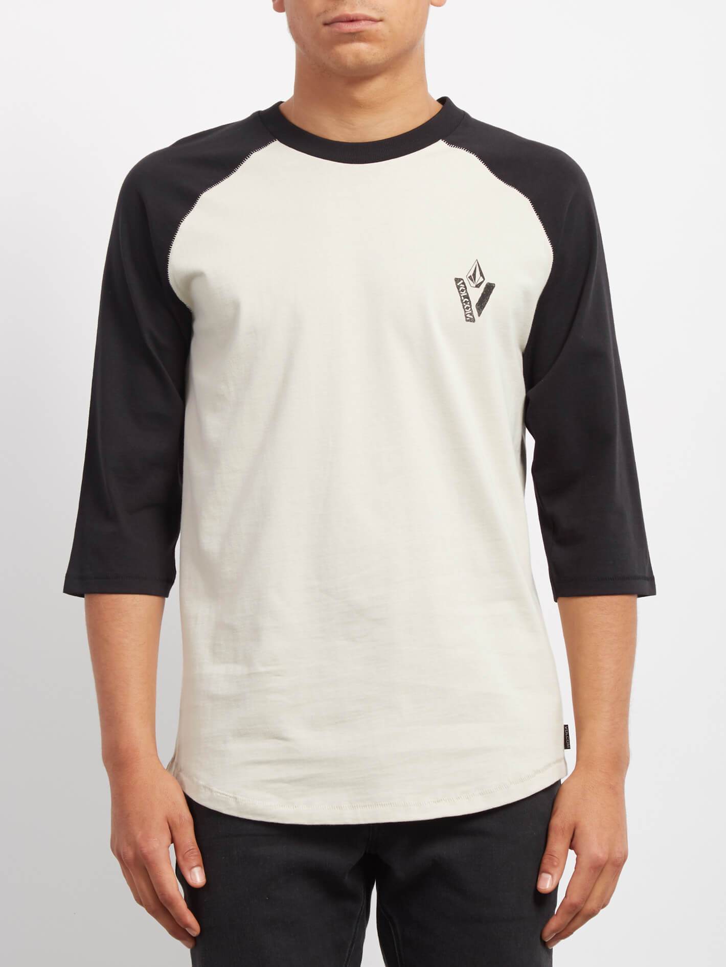 Cutout 3/4 T-shirt - Black