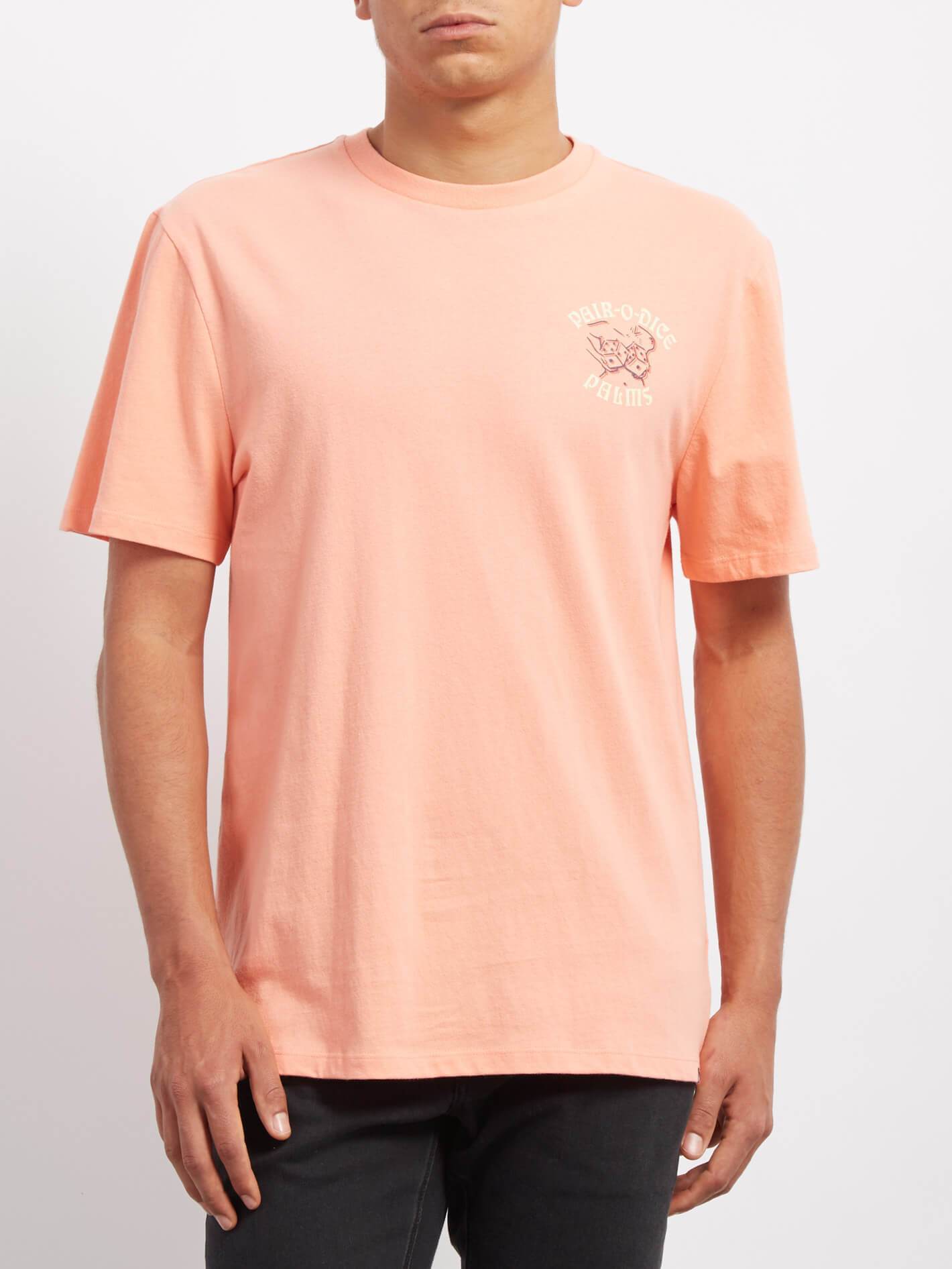 Paar Würfel T-Shirt - Orange Glow
