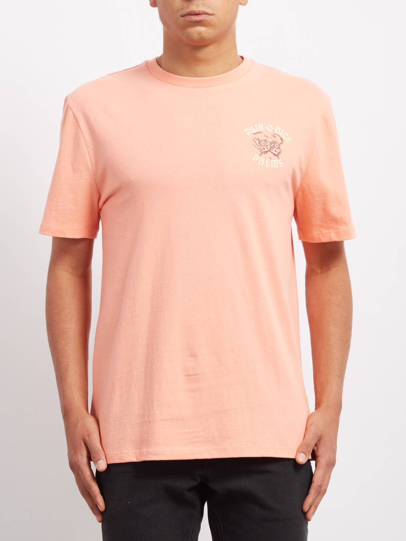 Paar Würfel T-Shirt - Orange Glow