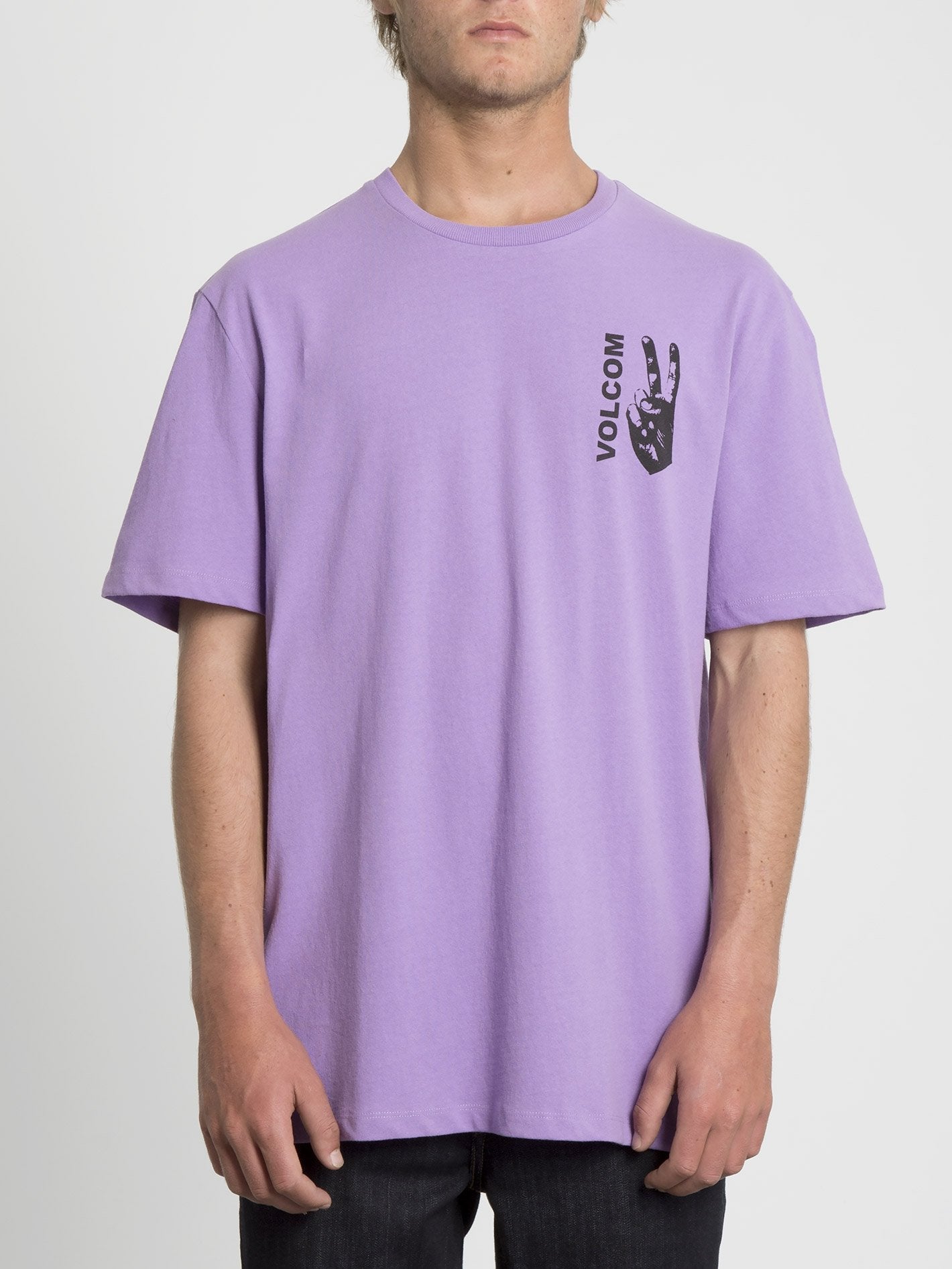T-shirt Peace Grid - Lavender