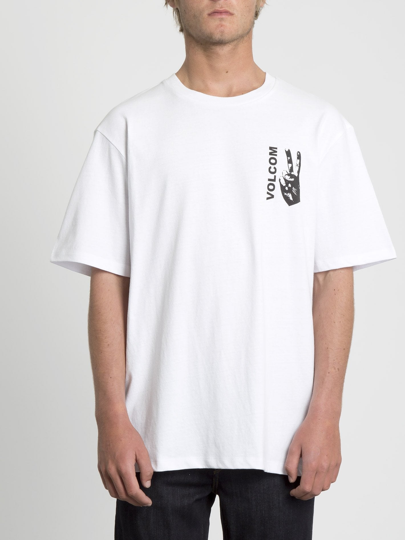 T-shirt Peace Grid - White