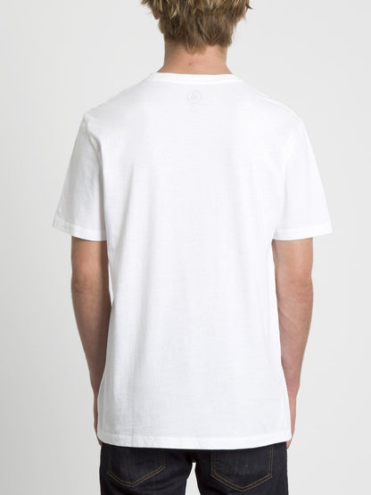 T-Shirt mit Sprühstein-Print - Weiß