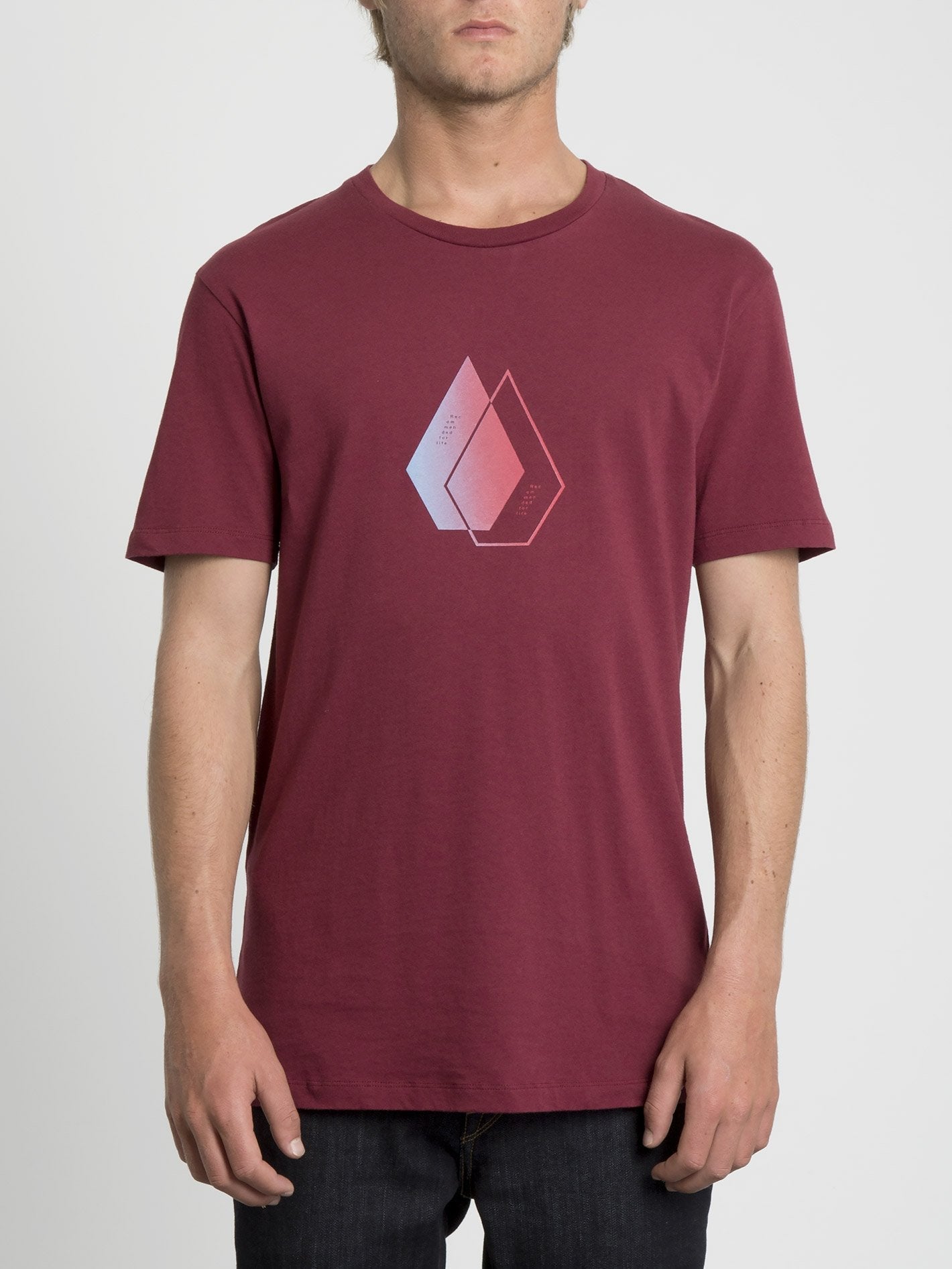 T-Shirt „Disclose“ – Cabernet