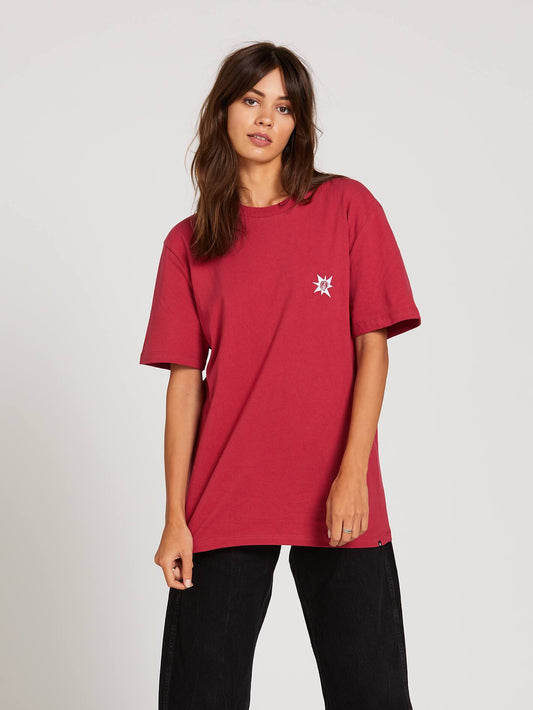 AP#2 Boxy T-Shirt – Rubinrot (Unisex)