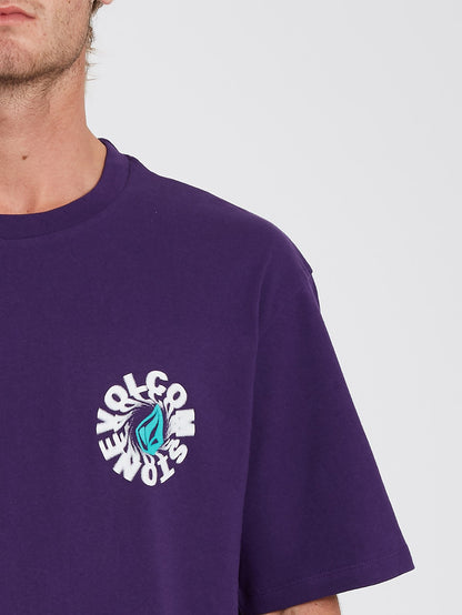Nausea T-Shirt - PURPLE INDIGO