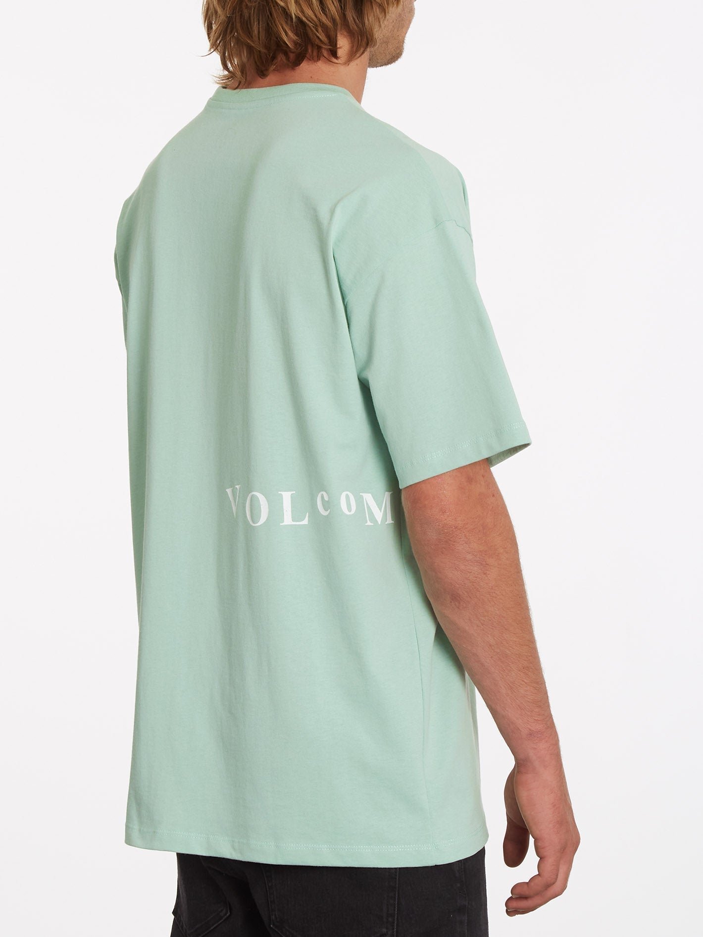 T-shirt Scratched Stone - LICHEN GREEN
