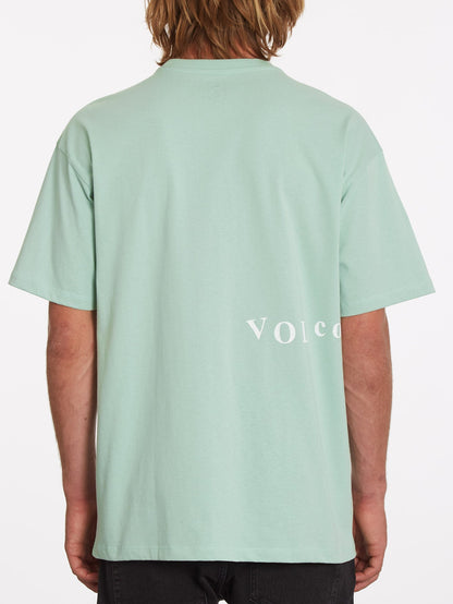 T-shirt Scratched Stone - LICHEN GREEN
