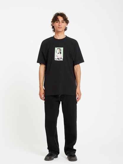 Underfaced T-shirt - BLACK