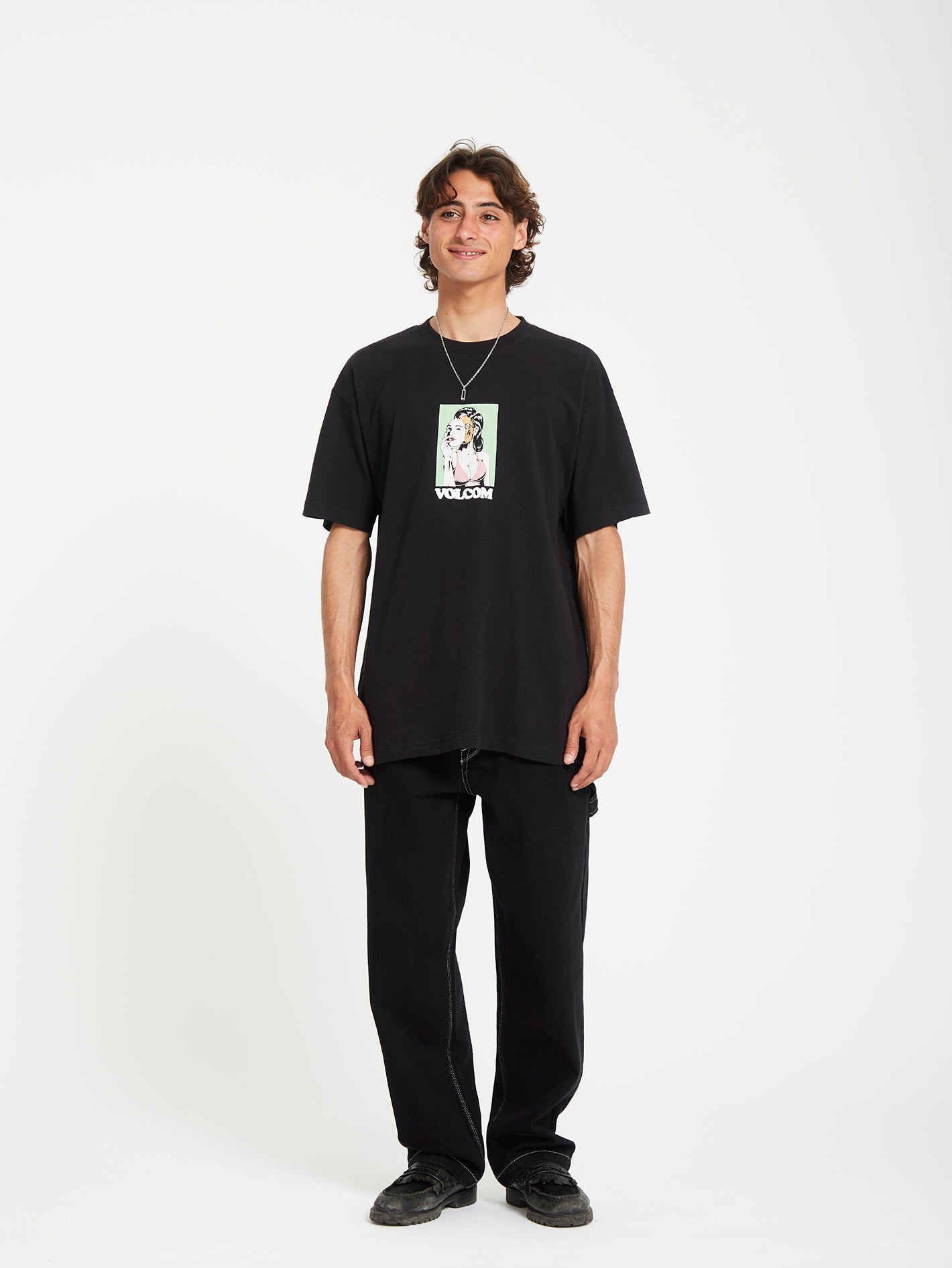 Underfaced T-shirt - BLACK