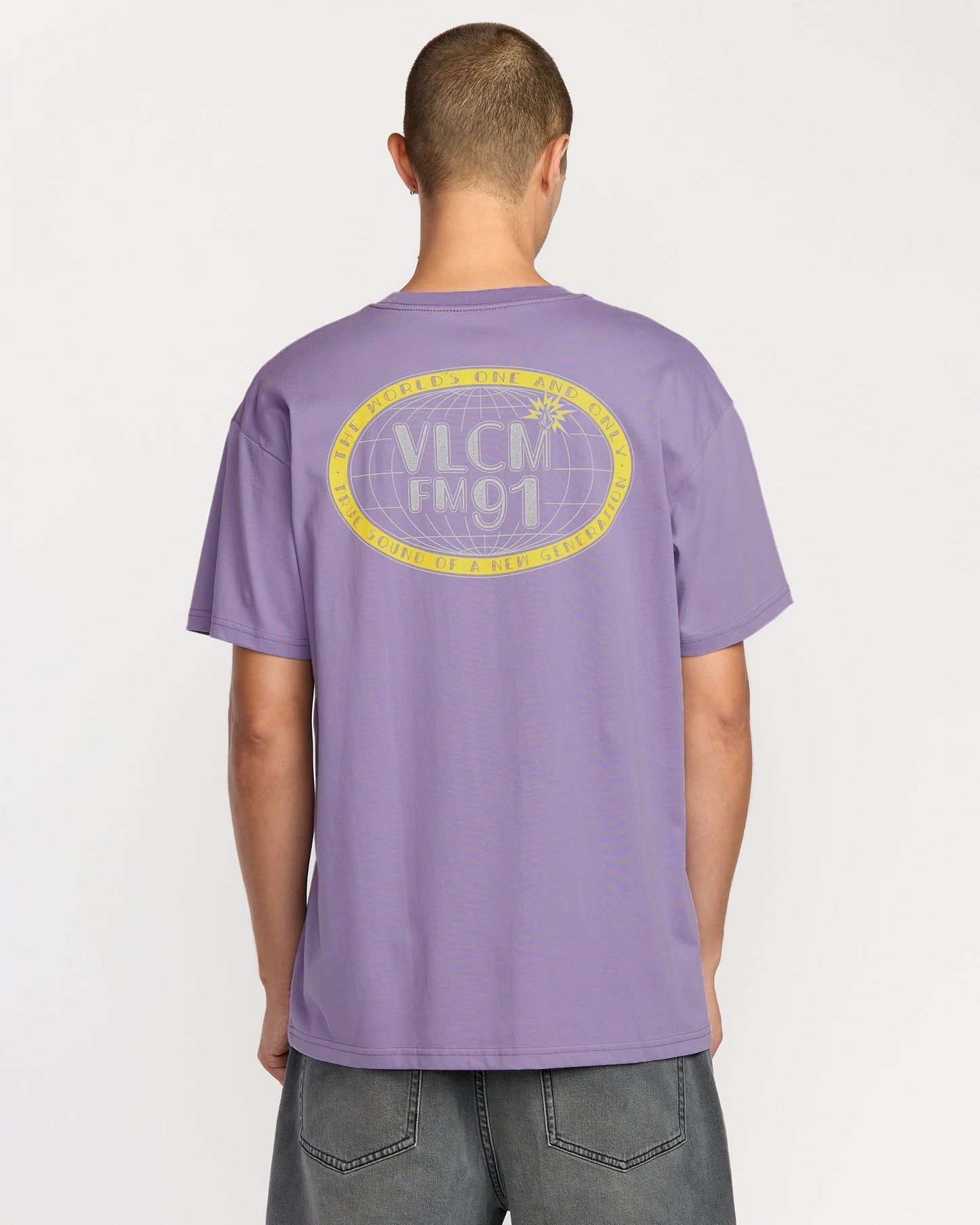 T-Shirt Tune In - Purple Ash