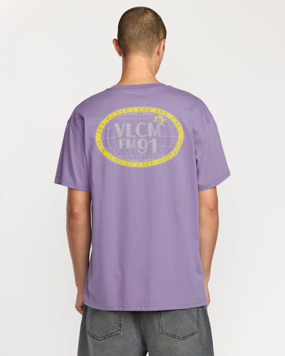 T-Shirt Tune In - Purple Ash