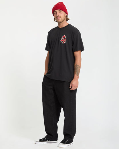 T-Shirt Snake Peace - Black