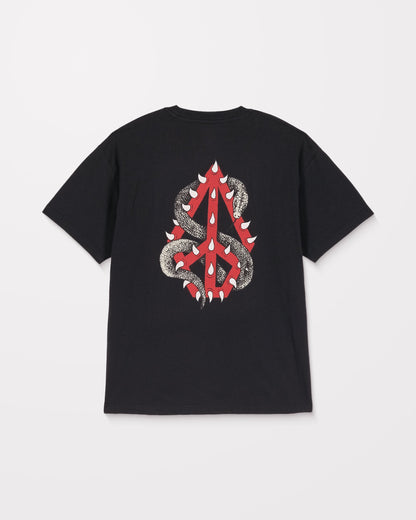 T-Shirt Snake Peace - Black