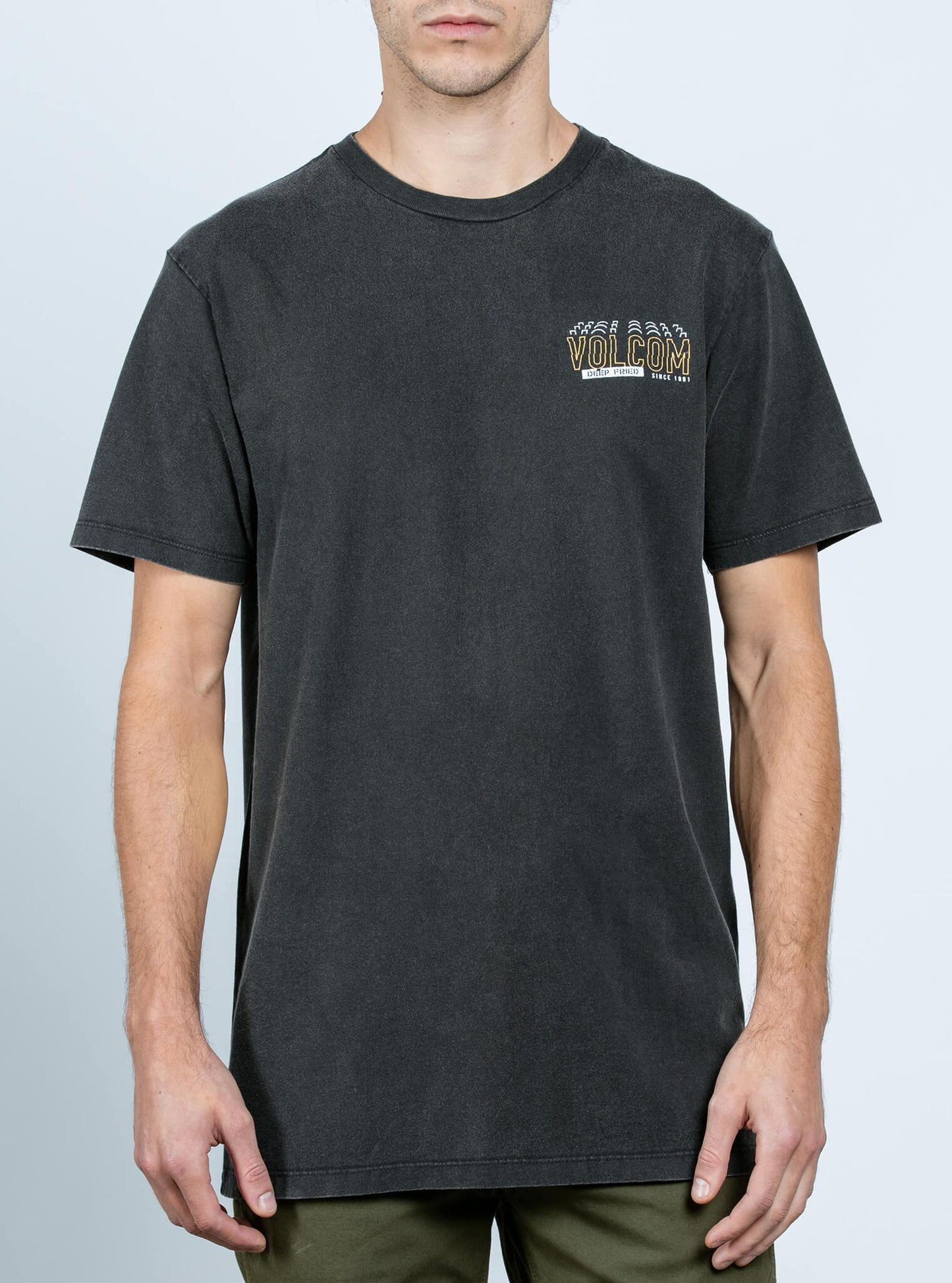 T-Shirt mit Kopierschnitt - Schwarz