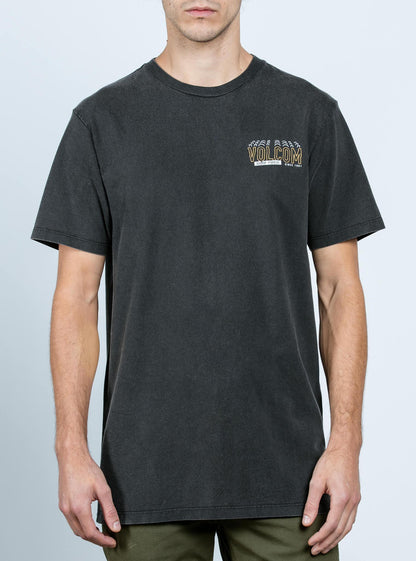 T-Shirt mit Kopierschnitt - Schwarz