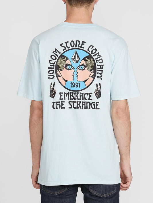 Mirror Mind Kurzarm-T-Shirt - Blassblau