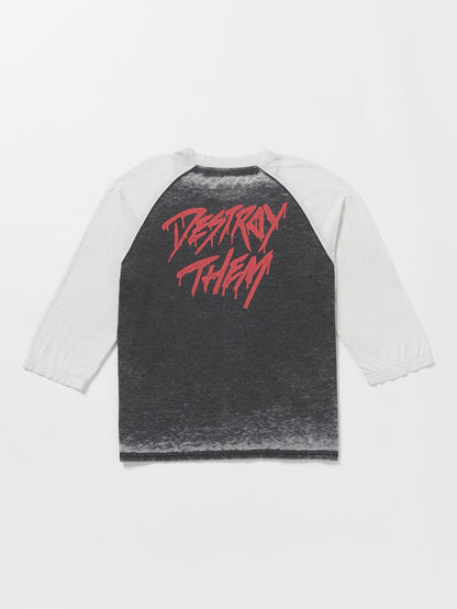 Collin P Skate Vitals Raglan T-shirt - BLACK