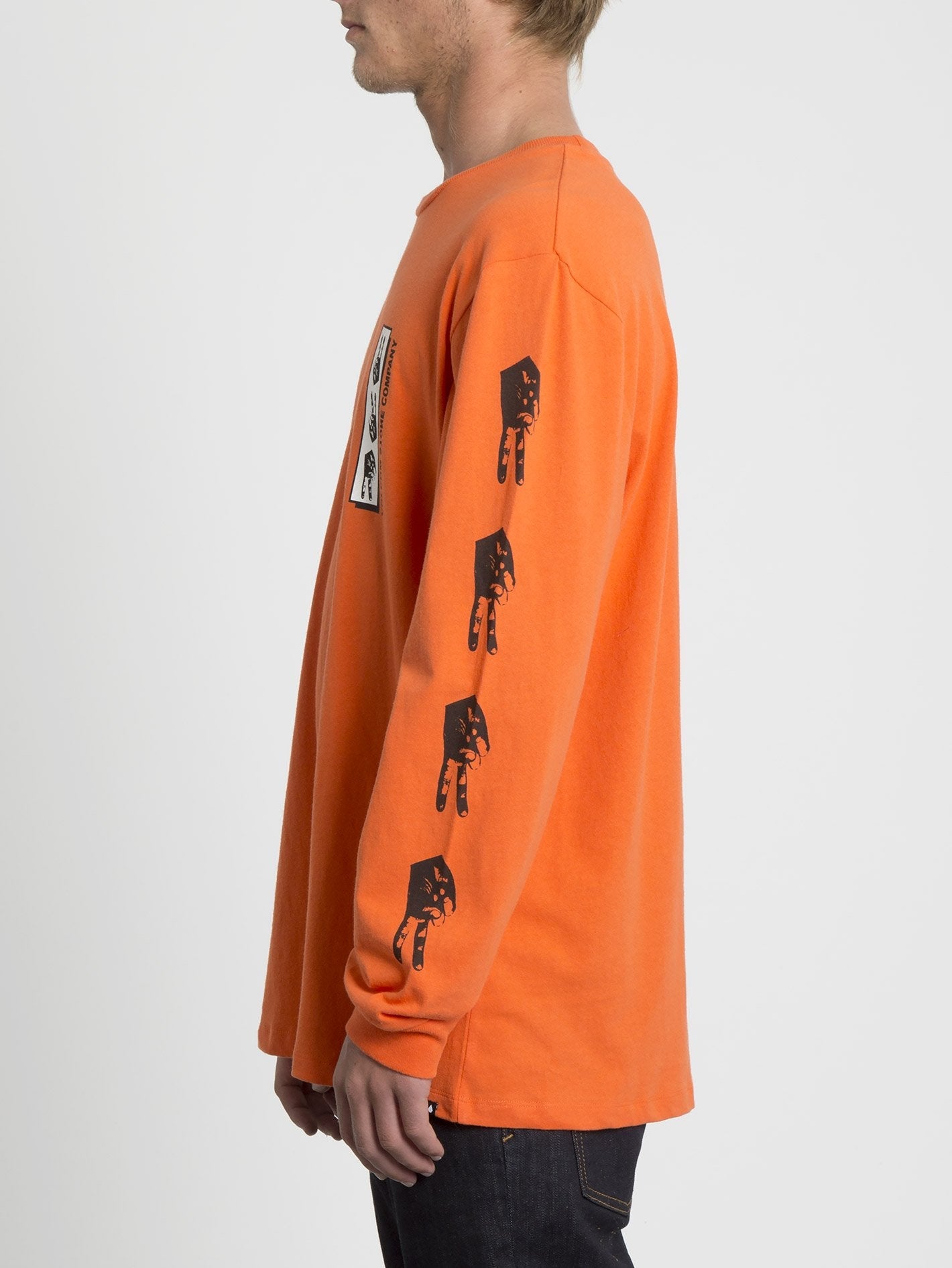 T-shirt Boxy Peace Grid - Tigerlily