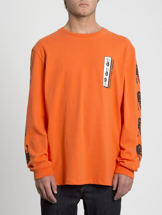 Boxy Peace Grid T-shirt - Tigerlily