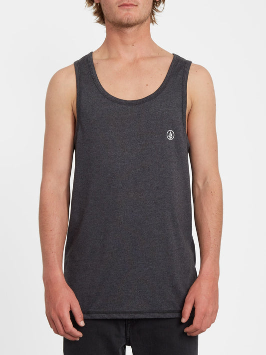 Circle Blanks Tanktop - Heather Black