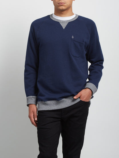 Sweatshirt Shelden Crew - Indigo