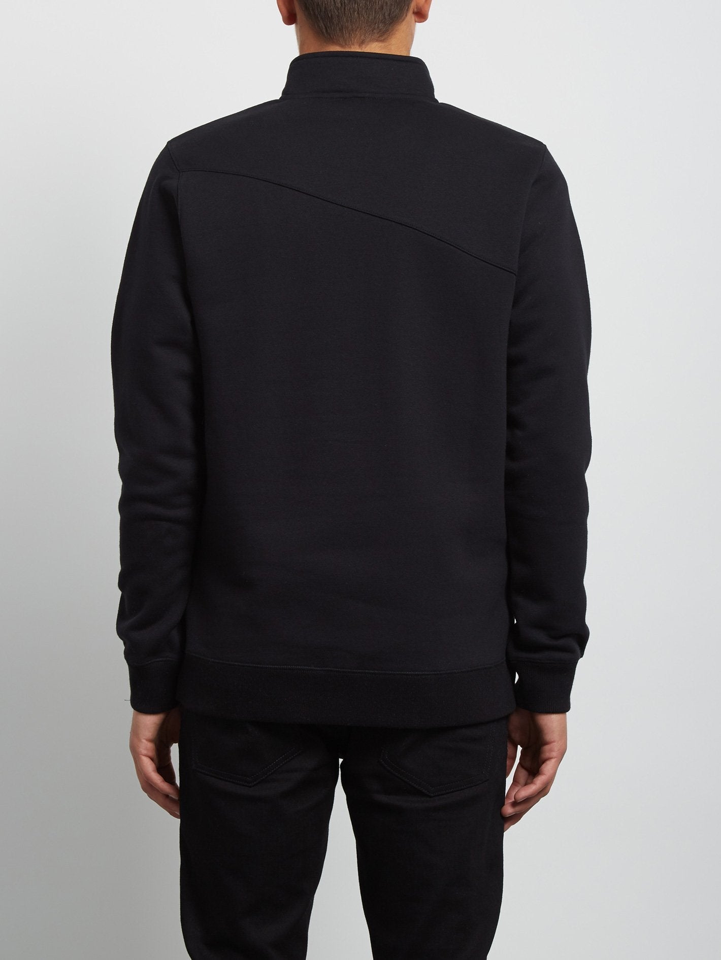 Dixon Mock Sweatshirt - Schwarz