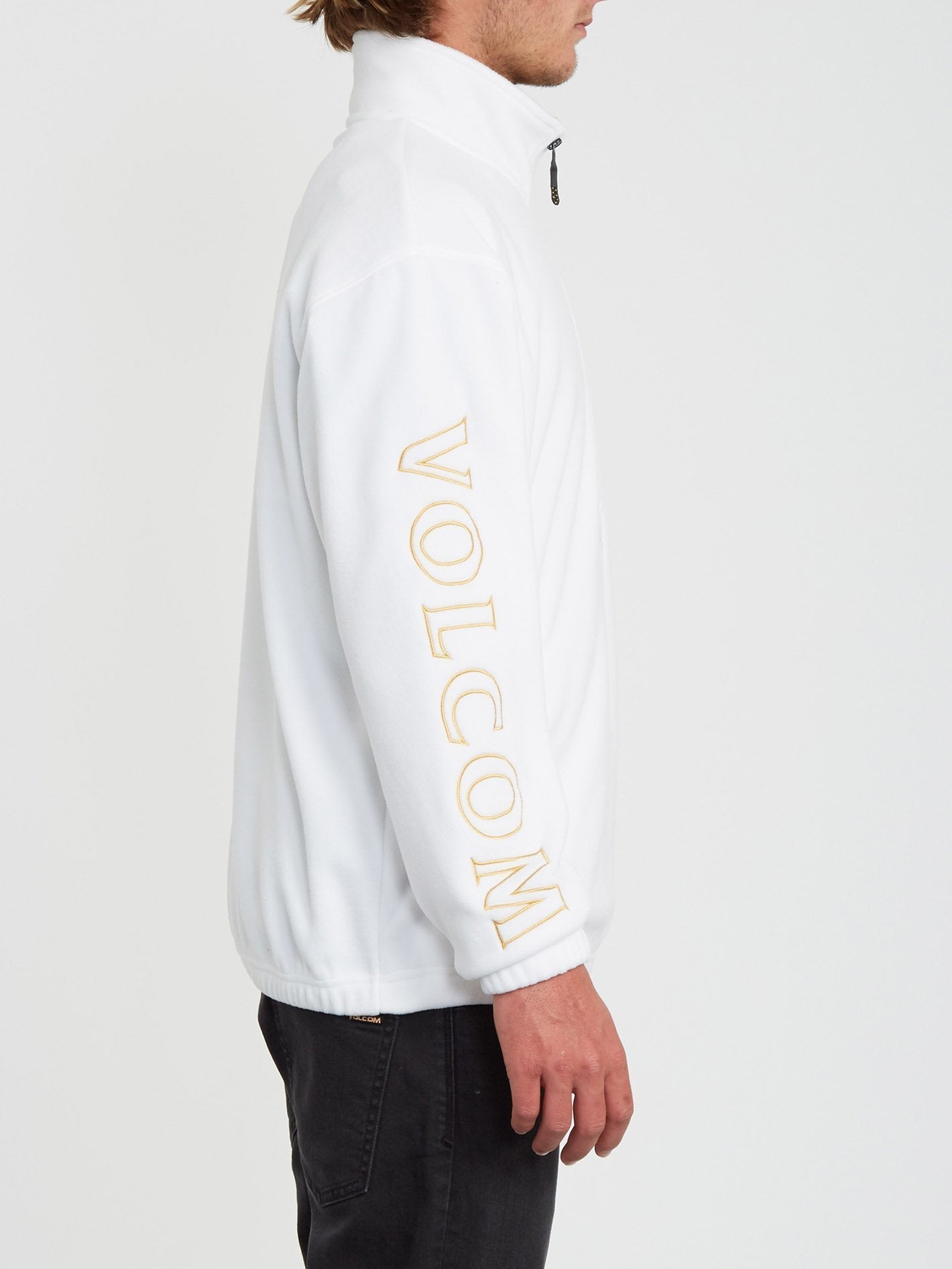 Atavic Quarter Sweatshirt mit Reißverschluss – WEISS