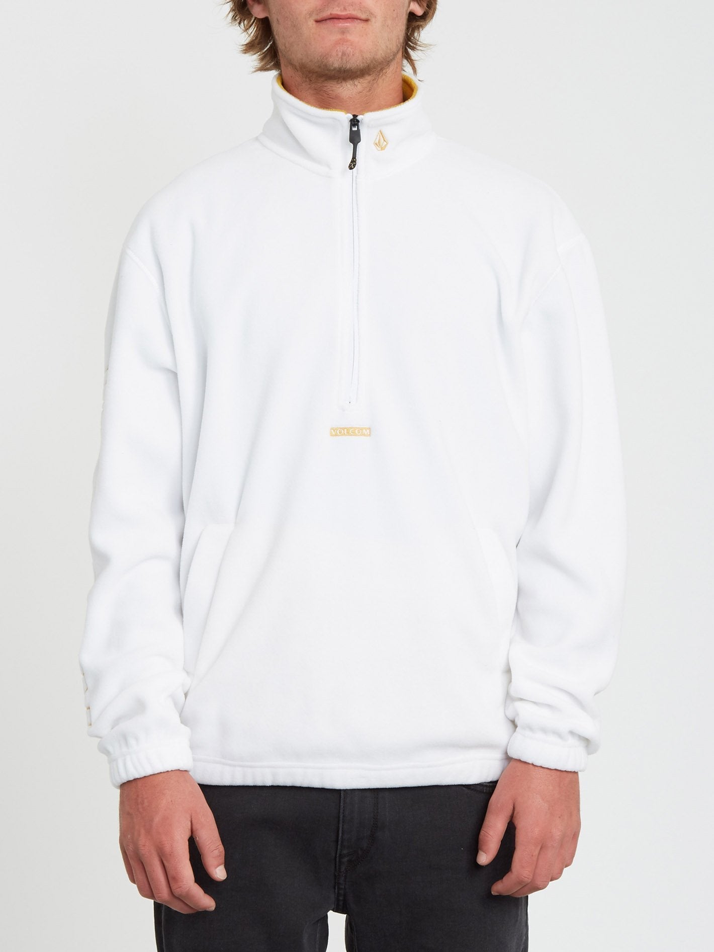 Atavic Quarter Sweatshirt mit Reißverschluss – WEISS