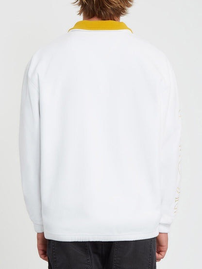 Atavic Quarter Sweatshirt mit Reißverschluss – WEISS