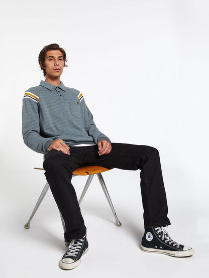 CJ Collins Vpolo Sweatshirt - COOLES BLAU