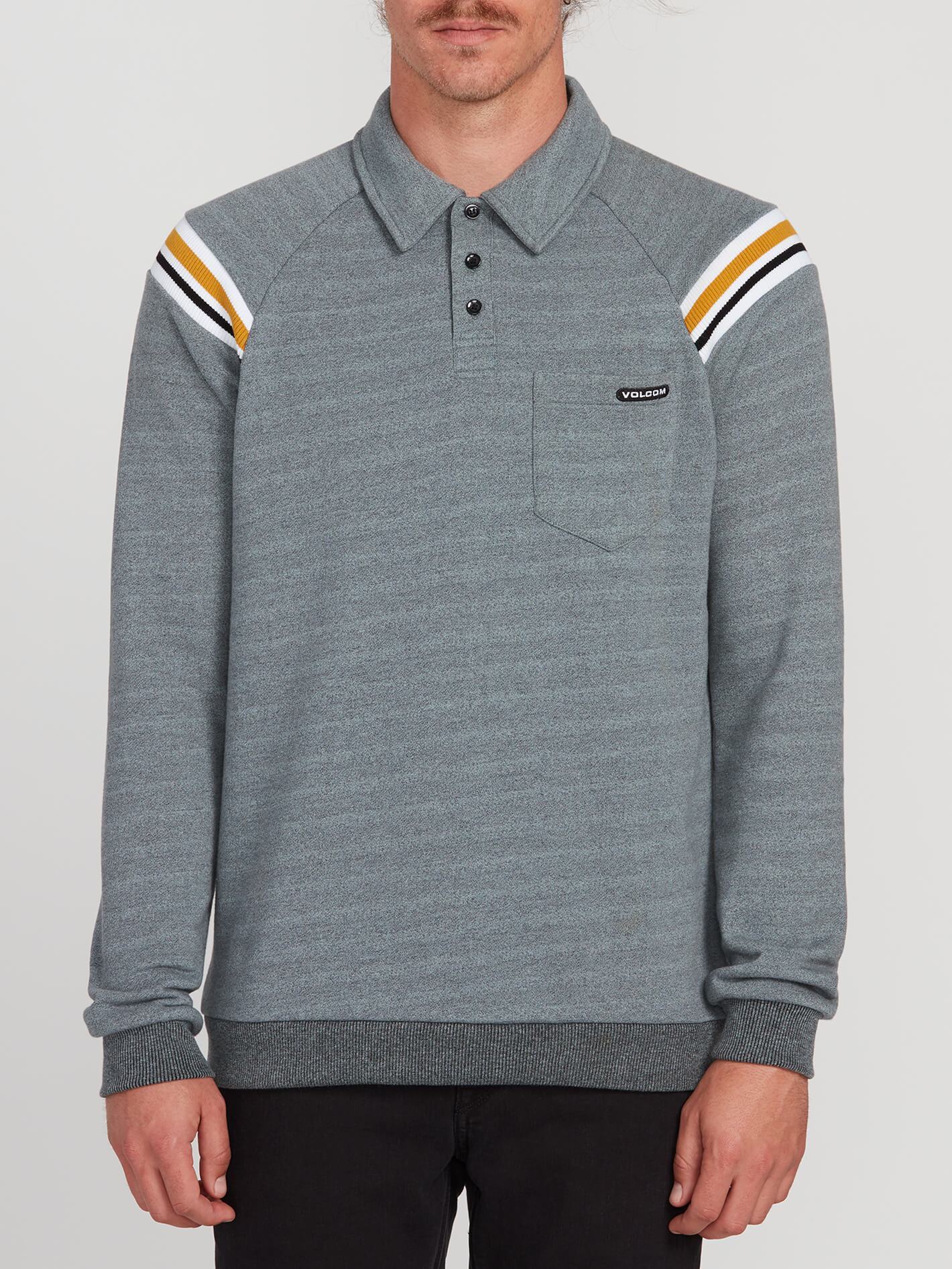CJ Collins Vpolo Sweatshirt - COOLES BLAU