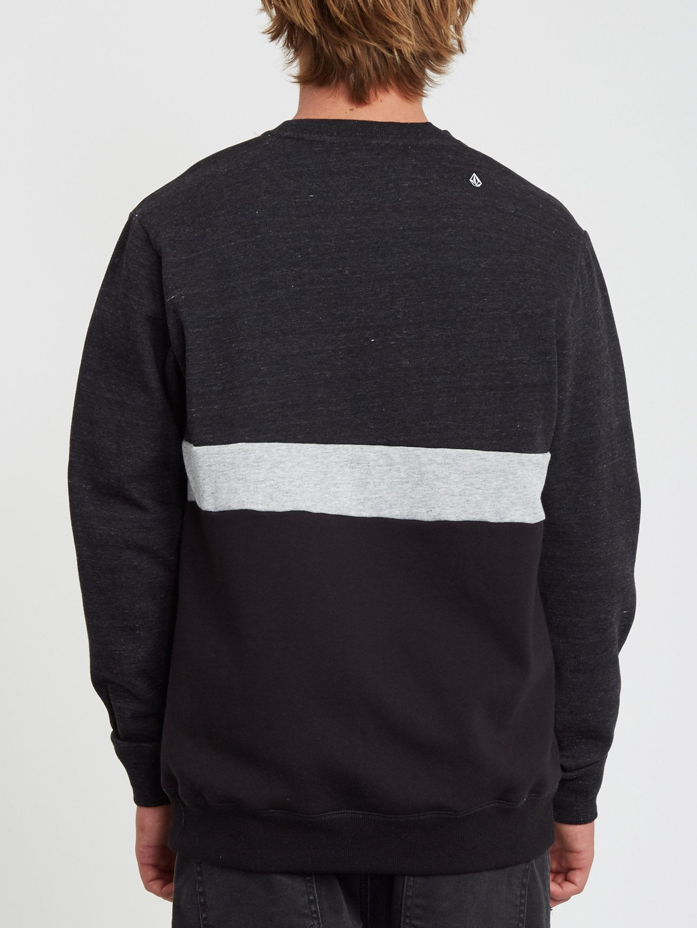 Single Stone Div Crew Sweatshirt - SCHWEFELSCHWARZ
