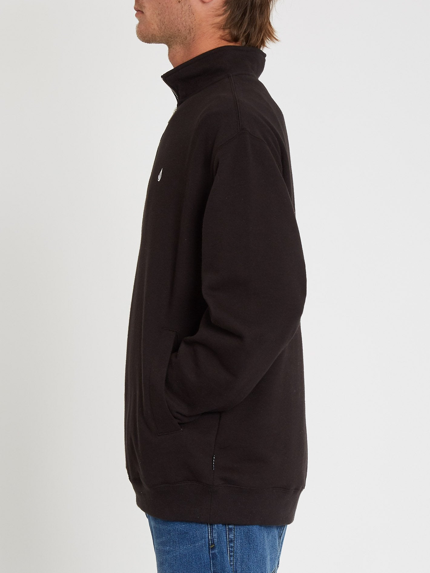 Serum Zip-Up Sweatshirt - Black