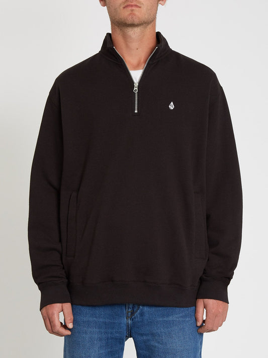Serum Sweatshirt mit Reißverschluss - Schwarz