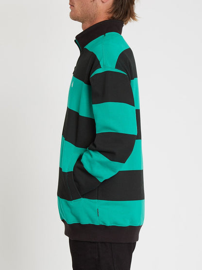 Serum Zipped Sweatshirt - Synergy Green