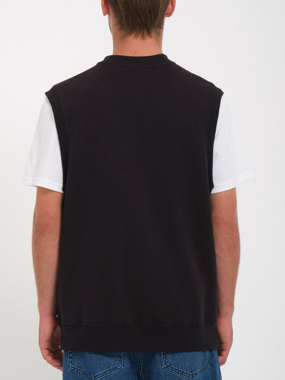 Sleeveless Sweatshirt - BLACK
