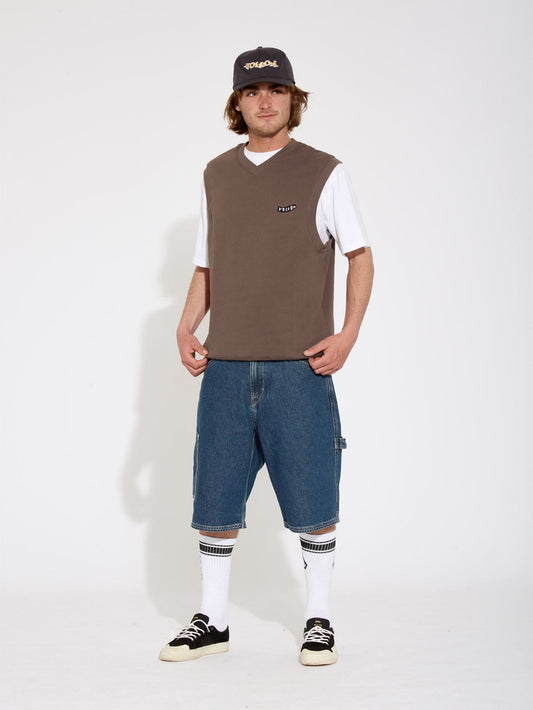 Ärmelloses Sweatshirt - BURRO BRAUN