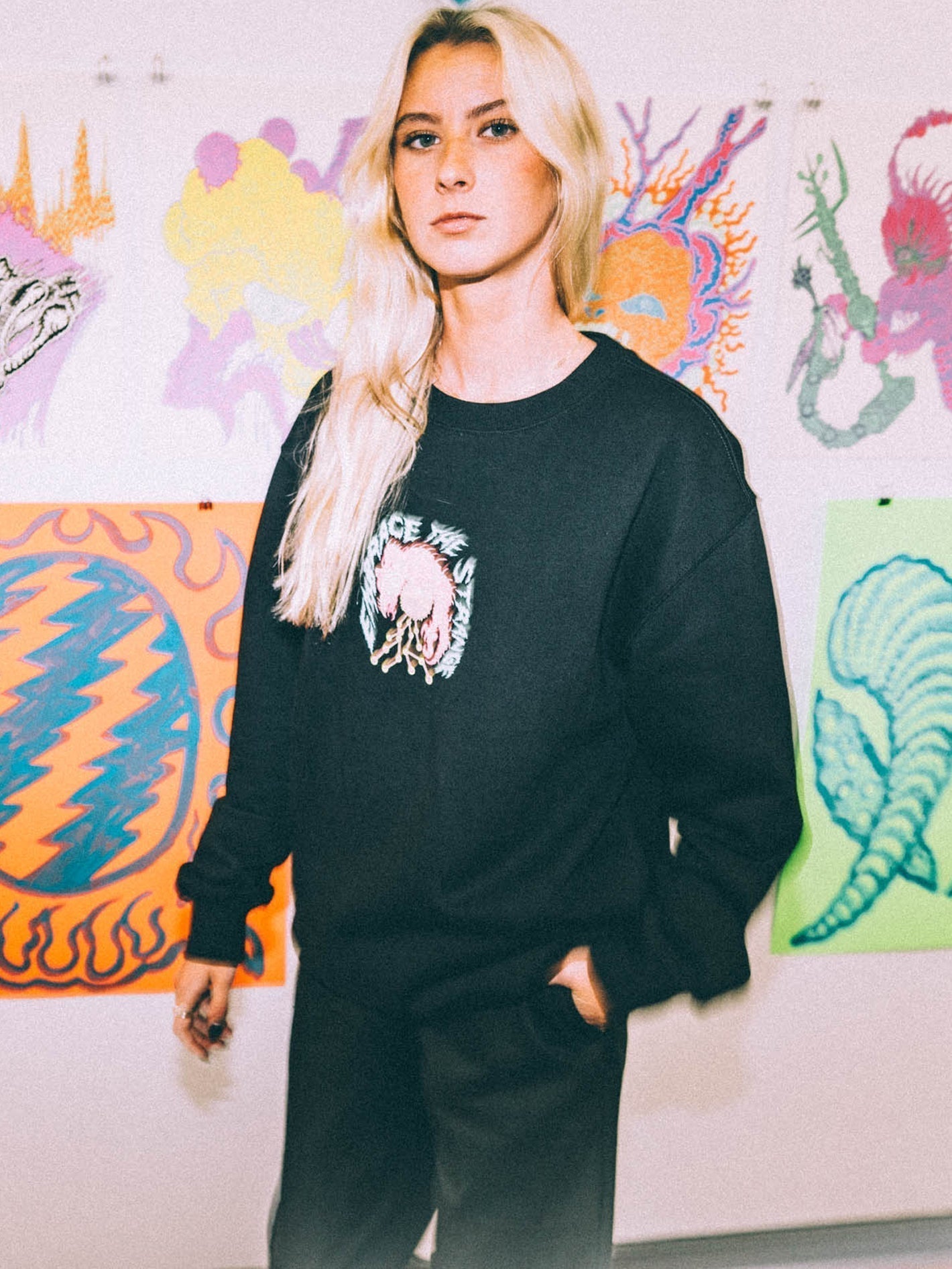 Sweatshirt Tetsunori - BLACK