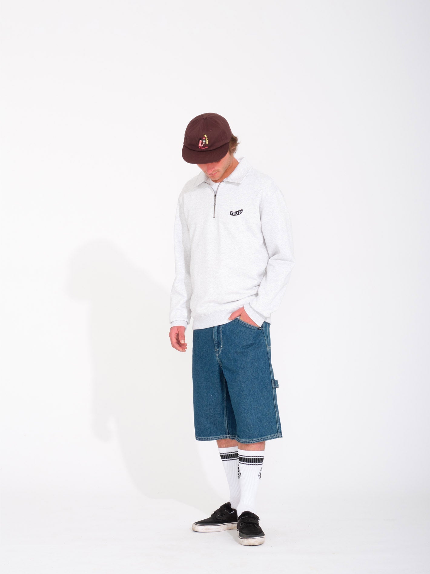 Sweatshirt Nevermine Terry - BONE HEATHER