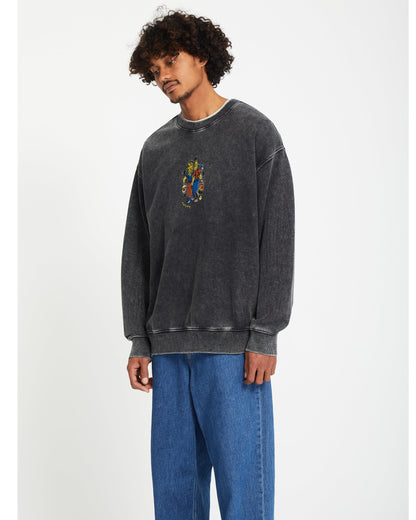 Bob Mollema Sweatshirt - LIGHT ACID BLACK