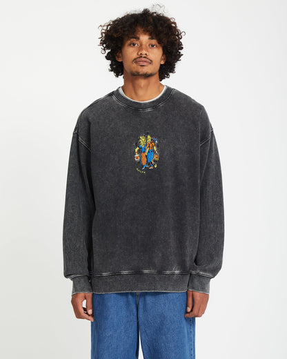 Bob Mollema Sweatshirt - LIGHT ACID BLACK