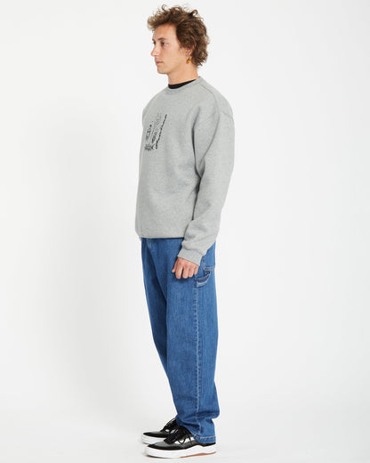Noder Sweatshirt - GRAU MELIERT