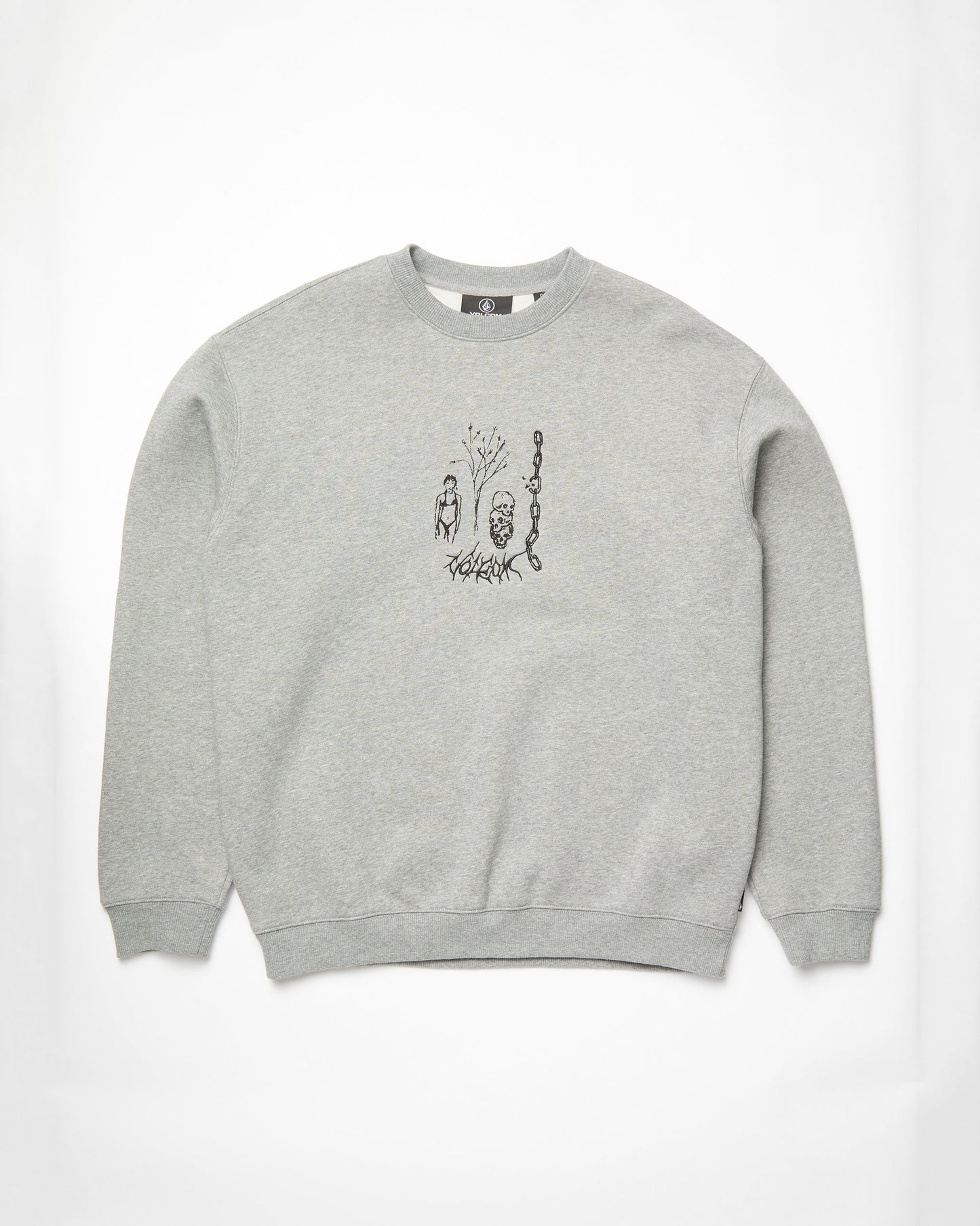 Noder Sweatshirt - GRAU MELIERT