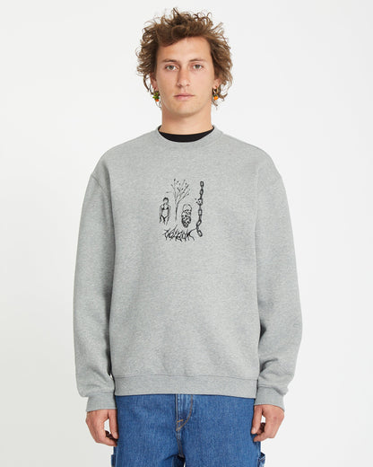 Noder Sweatshirt - GRAU MELIERT