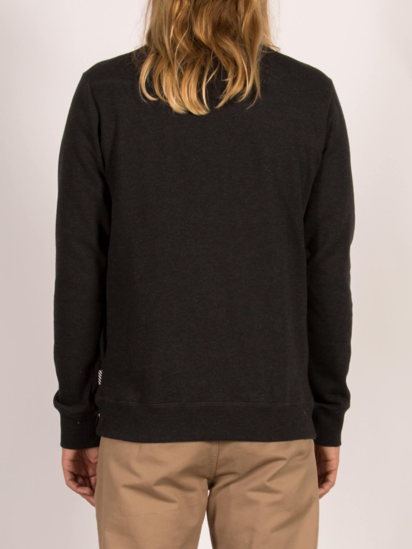 Sngl Stone Crew Sweatshirt - Asphaltschwarz