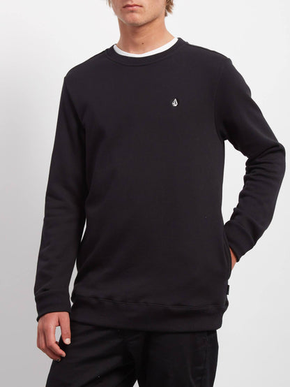 Sweat Sngl Stone Crew - Black