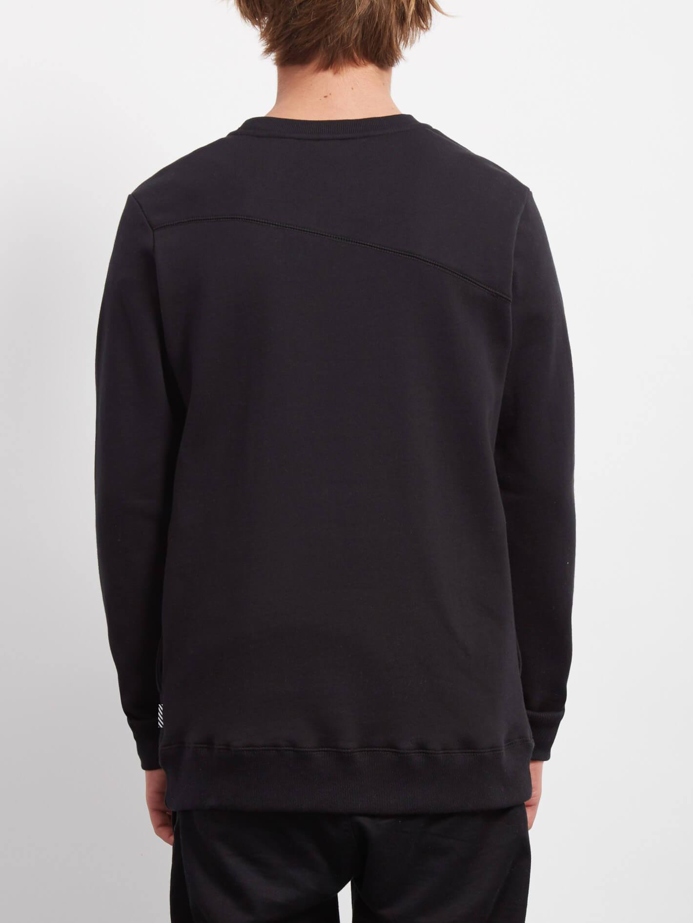 Sweat Sngl Stone Crew - Black